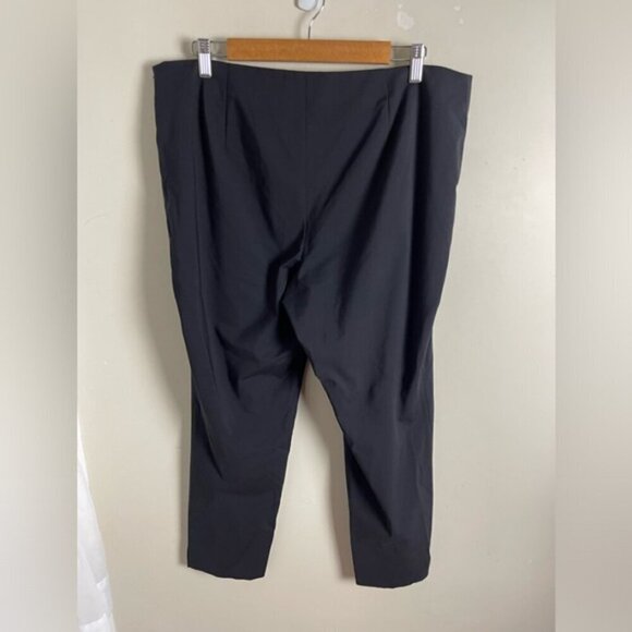 Lafayette 148 New York Stanton Pant dark navy blue size 14 ankle stretch career - Picture 4 of 15